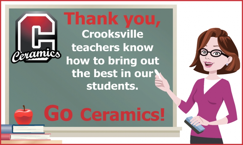 Thank you, Crooksville High School, Crooksville, OH