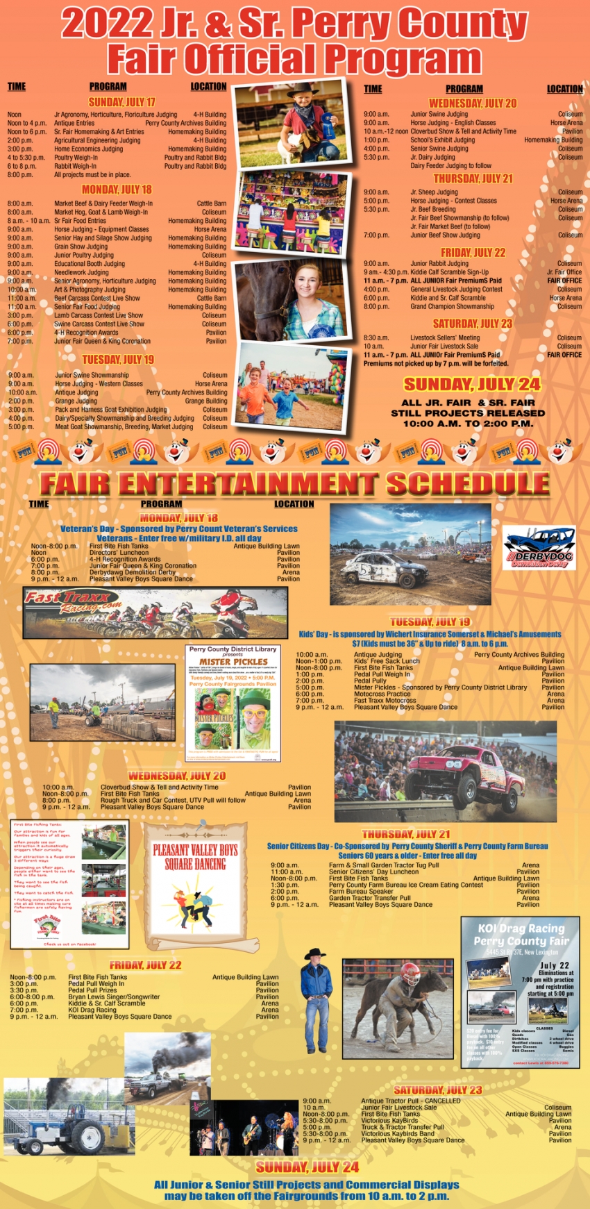 2022 Jr. & Sr. Perry County Fair Official Program, Perry County Fair