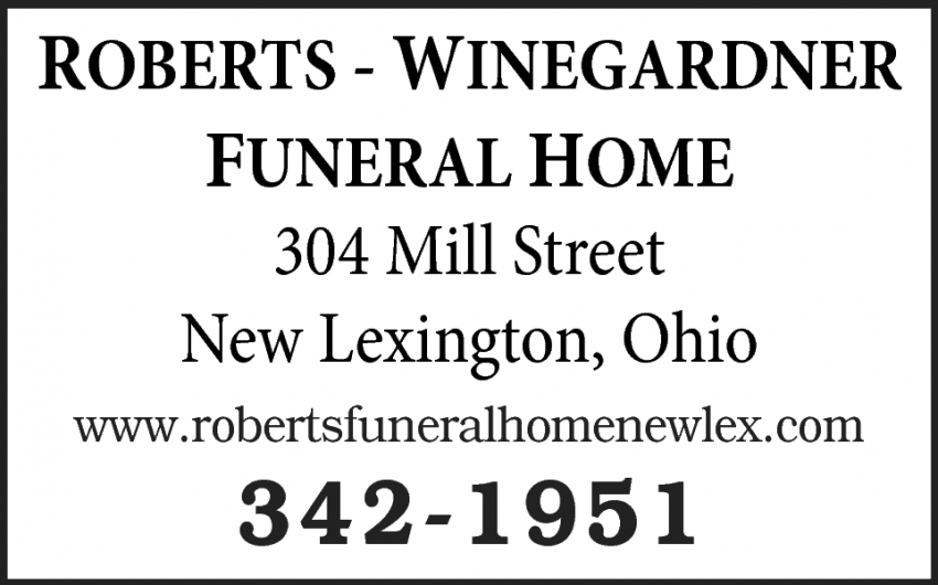 Funeral Home, Roberts Winegardner Funeral Home, New Lexington, OH